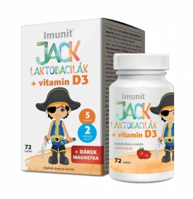 Simply You Laktobacily Jack Laktobacilák Imunit + vitamín D3 Varianta: 72 tablet