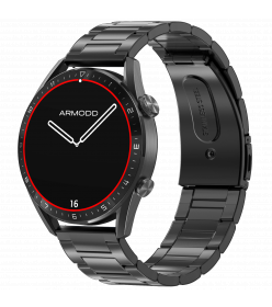ARMODD Silentwatch 5 Pro černá s kovovým řemínkem + silikonový řemínek