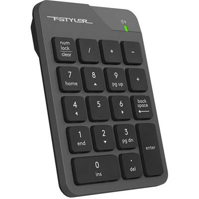 A4-tech A4tech FSTYLER bezdrátová numerická klávesnice, USB nano, šedá