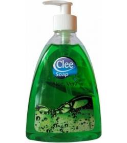 Mýdlo tekuté CLEE Aloe vera, s pumpičkou, 500 ml, zelené