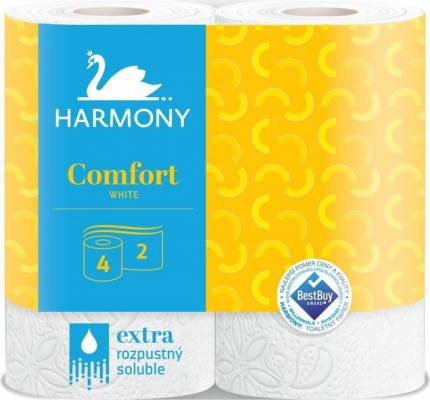 Toaletní papír HARMONY COMFORT 2-vrstvý (4x20,5 m)