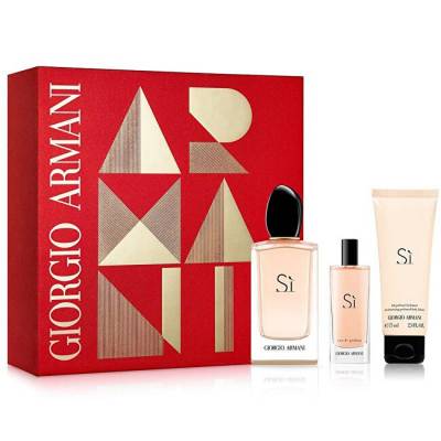 Armani Sì - EDP 100 ml + EDP 15 ml + tělové mléko 75 ml