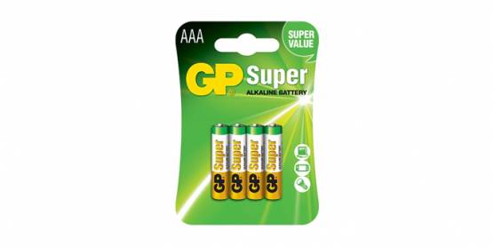 TESCOMA Alk.mikrotužk.baterie GP Super AAA, 4 ks