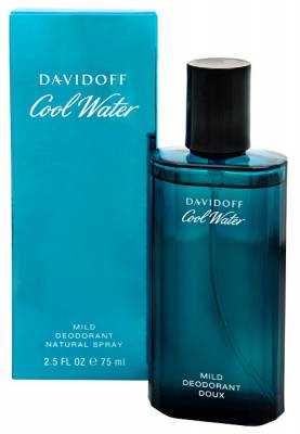 Davidoff Cool Water Man - deodorant s rozprašovačem 75 ml
