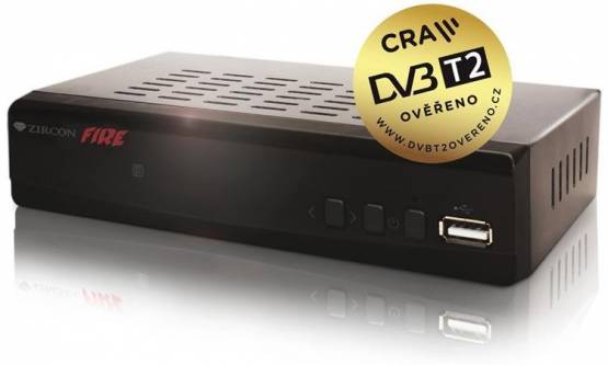 Zircon FIRE SE, DVB-T2 přijímač