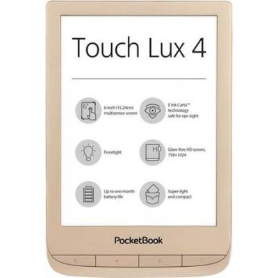 PocketBook 627 Touch Lux 4, zlatá