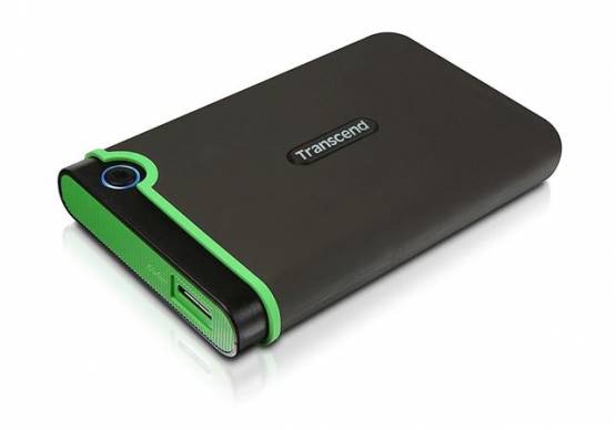 Transcend StoreJet 25M3S 500GB, 2.5”, USB 3.0, TS500GSJ25M3S, Externí HDD, šedo/zelený