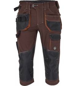 CERVA DAYBORO 3/4 kalhoty tm.hnědá