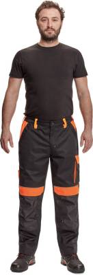 CERVA MAX VIVO kalhoty černá/oranžová