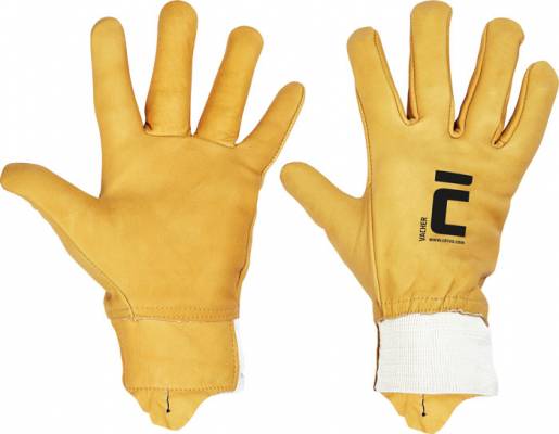 CERVA VACHER rukavice žlutá