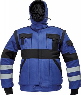 CERVA MAX WINTER RFLX zimní bunda modrá/černá