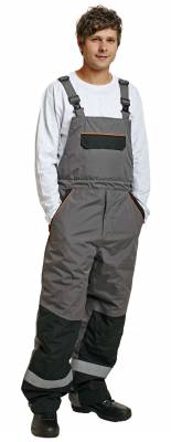 Australian Line EMERTON zimní kalhoty s laclem šedá