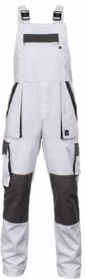 CERVA MAX SUMMER kalhoty s laclem bílá/šedá