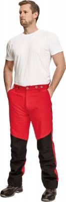 SIP 1XSP chainsaw pants červená/černá