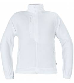 CERVA BHADRA fleecová bunda bílá
