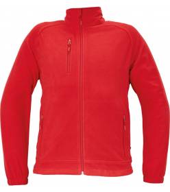 CERVA BHADRA fleecová bunda červená