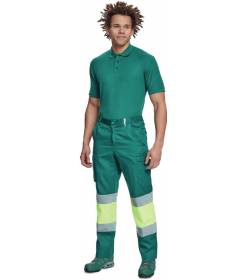 CERVA BILBAO HV kalhoty šedá/žlutá