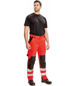 KNOXFIELD HI-VIS KALHOTY červená