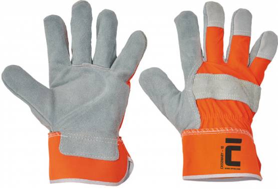 CERVA CASSOWARY rukavice HV oranžová