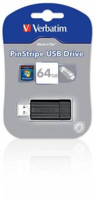 Verbatim Store 'n' Go PinStripe 64GB 49065, Flash Disk