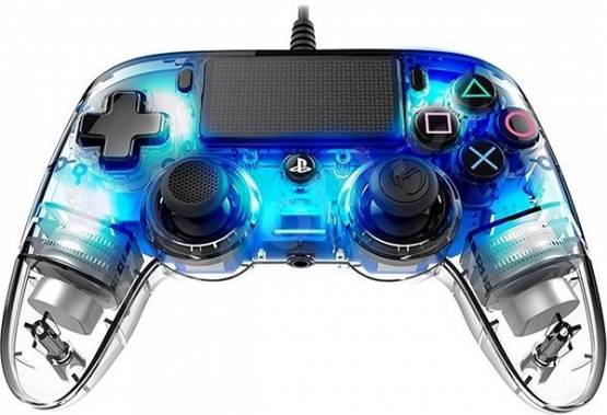 Nacon Wired Compact Controller - transparent blue (PS4)