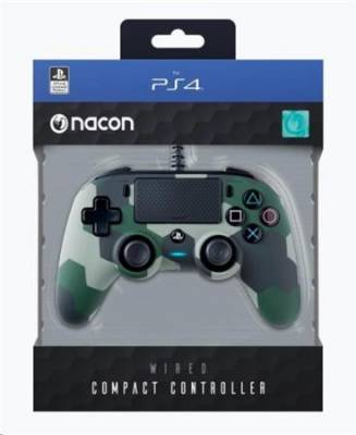 Nacon Wired Compact Controller - green camo (PS4)