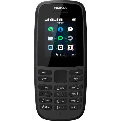 NOKIA 105 2019 Dual SIM, černá