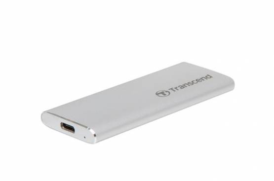 Transcend ESD240C 120GB, TS120GESD240C, USB-C Externí SSD disk, stříbrný