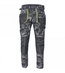 CERVA SHELDON CAMOU kalhoty šedá kamufláž