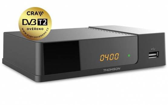 Thomson THT 709, Full HD, DVB-T/T2 přijímač černý