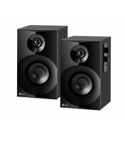 C-TECH SPK-14, reproduktory 2.0, dřevěné, černé, 12W, 3,5mm jack