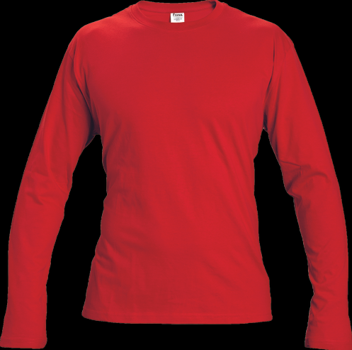 CERVA CAMBON tričko dlouhý rukáv červená S