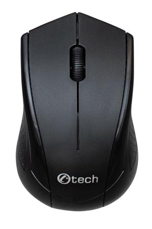 C-TECH myš WLM-07, černá, bezdrátová, 1200DPI, 3 tlačítka