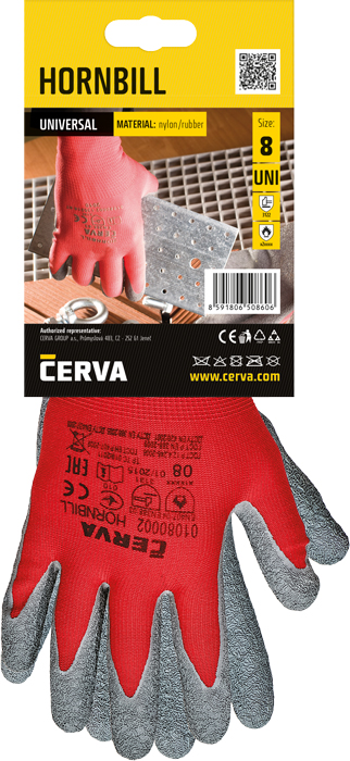 CERVA HORNBILL rukavice s blistrem 9