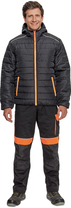 CERVA MAX VIVO LIGHT bunda černá/oranžová M