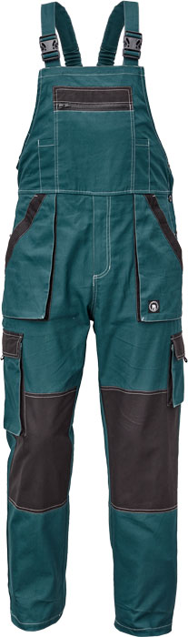 CERVA MAX SUMMER kalhoty s laclem zelená/černá 56