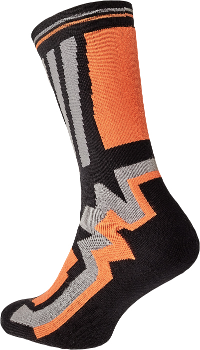 KNOXFIELD LONG ponožky černá/oranžová č.41