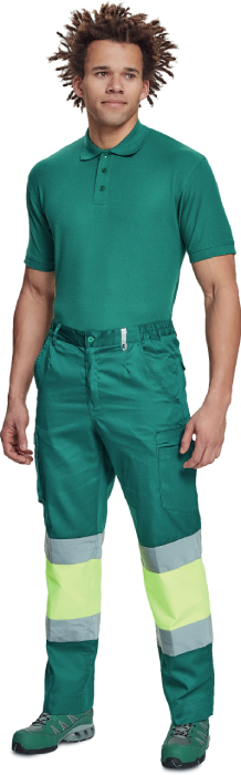 CERVA BILBAO HV kalhoty zelená/žlutá 52