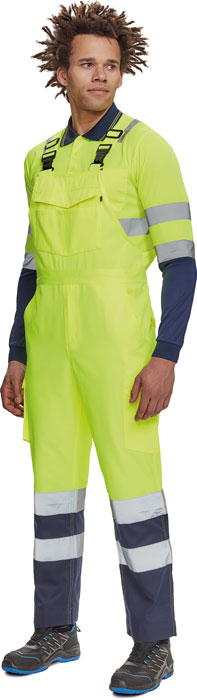CERVA LORCA HV kalhoty s laclem žlutá/navy 50