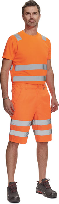 CERVA FERROL HV šortky oranžová 52