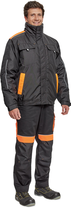 CERVA MAX VIVI PILOT bunda černá/oranžová S