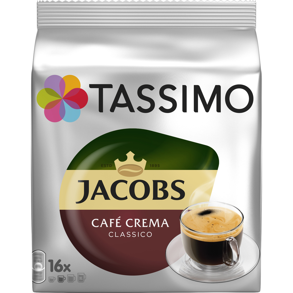 TASSIMO CAFÉ CREMA KAPSLE 16ks