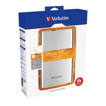 Verbatim Store´n´ Go 1TB 2,5", USB 3.0, 53071, externí HDD, stříbrná