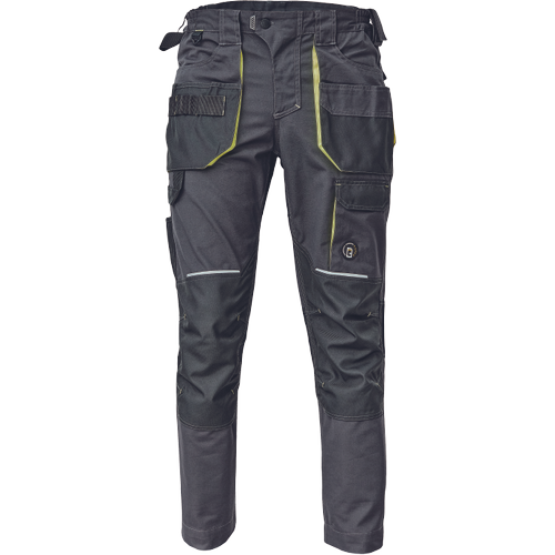 CERVA SHELDON kalhoty antracit/žlutá 60