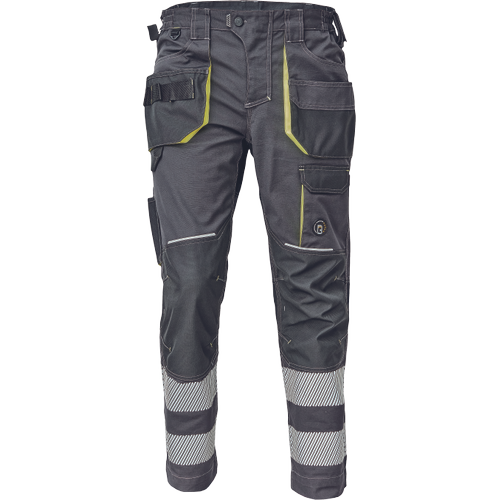 CERVA SHELDON RFLX kalhoty antracit/žlutá 62