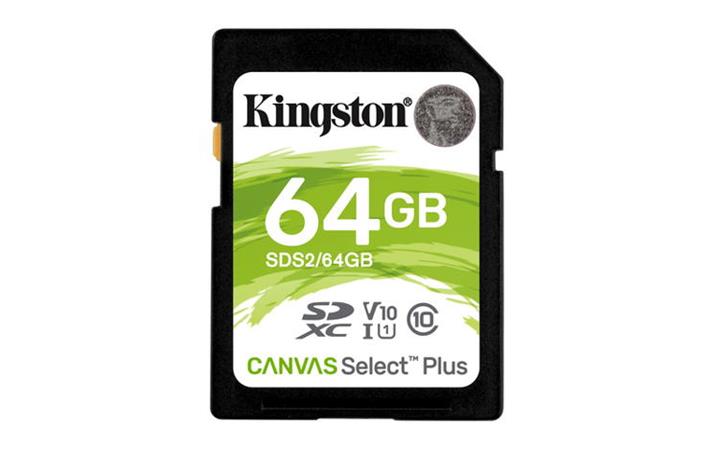 Kingston SDHC 64GB CANVAS Plus UHS-I SDS2/64GB