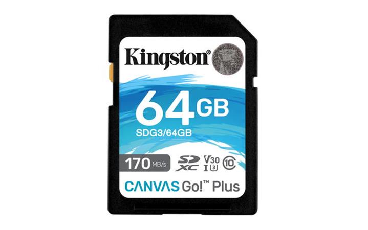Kingston SDXC 64GB Canvas Go Plus UHS-I U3 V30 SDG3/64GB