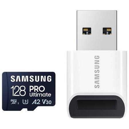 Samsung Micro SDXC karta 128GB PRO Ultimate + USB adaptér